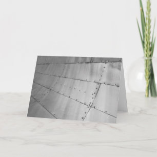 Aluminium Aircraft Skin Abstract Card