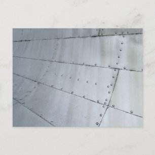 Aluminium Aircraft Skin Abstract Postcard