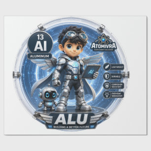 Aluminium ATOMIVRA Wrapping Paper