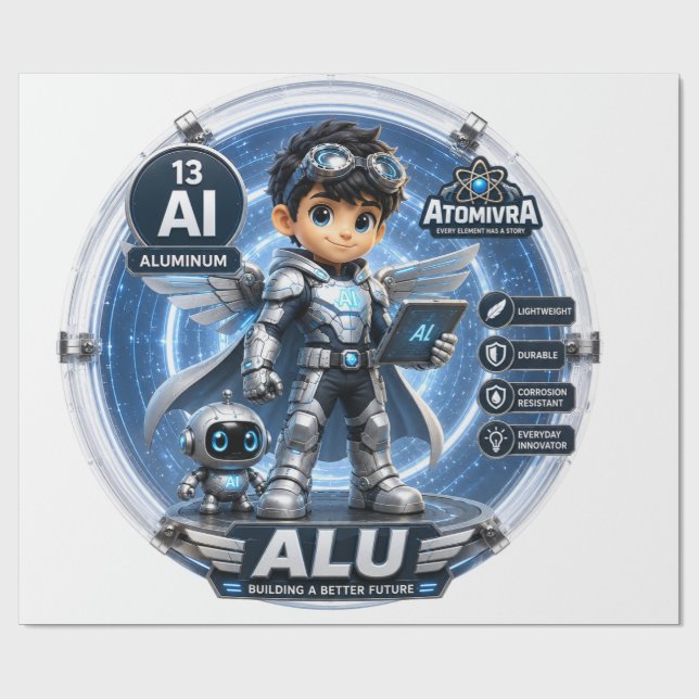 Aluminium  ATOMIVRA Wrapping Paper (Flat)