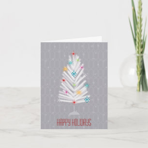 Aluminium Christmas Tree Holiday Card