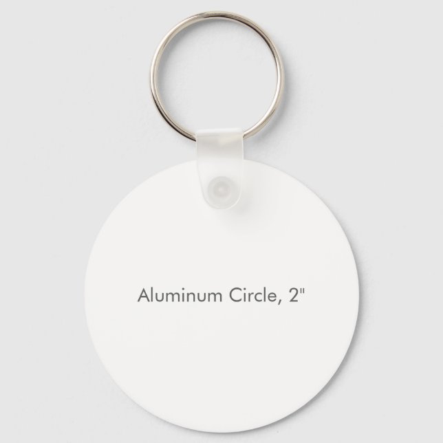 Aluminium Circle, 2" Key Ring (Front)