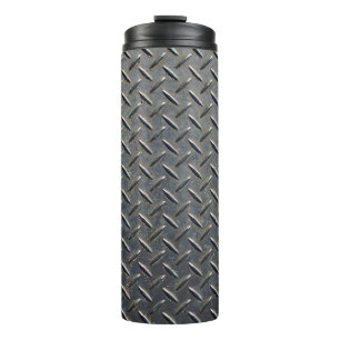 Aluminium Dark: Rhombus Shape Design Thermal Tumbler