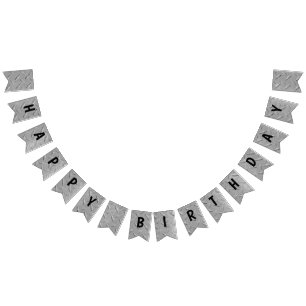 aluminium diamond plating for birthday bunting 