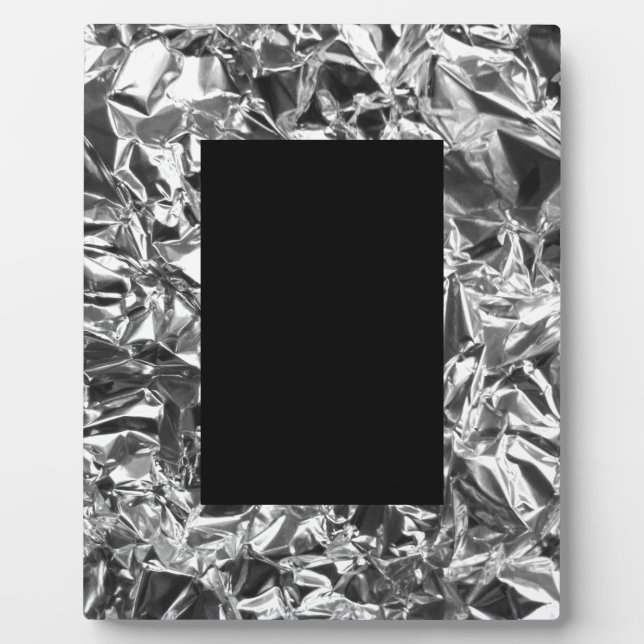 Aluminium Foil Design Silver Colour Plaque (Front)