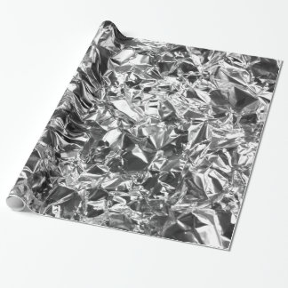 Aluminium Foil Design Silver Colour Wrapping Paper