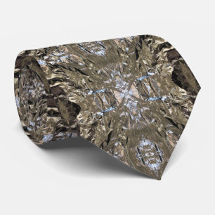Aluminium Foil Wrinkled Wrapper Abstract Art Tie
