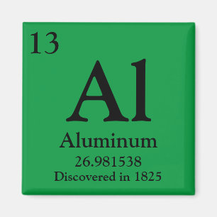 Aluminium Periodic Table Magnet