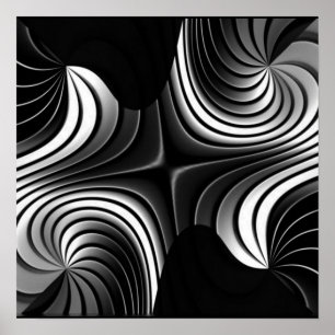aluminium stripes abstract poster