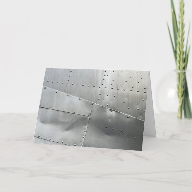 Aluminum Aircraft Skin Card (Front)