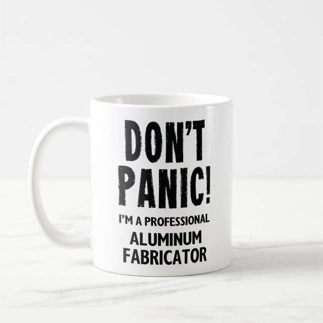 Aluminum Fabricator Coffee Mug (Left)