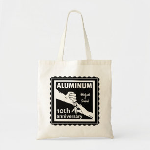 ALUMINUM traditional 10th wedding anniversary gift Tote Bag