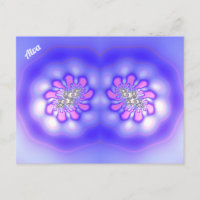 ALVA ~ 3D Fractal Design ~ Pink Blue Mauve ~
