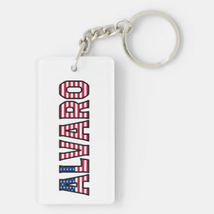 Alvaro Name Vorname USA Flagge Anhänger Schlüssel Key Ring