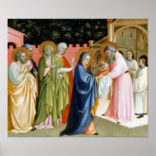 Alvaro Pirez The Presentation in the Temple Poster