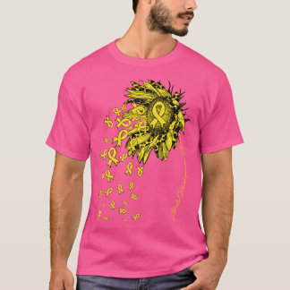 Alveolar Rhabdomyosarcoma Awareness Sunflower ribb T-Shirt