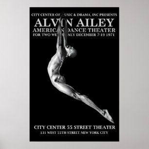 Alvin Ailey 1971 Modern Dance poster print 1