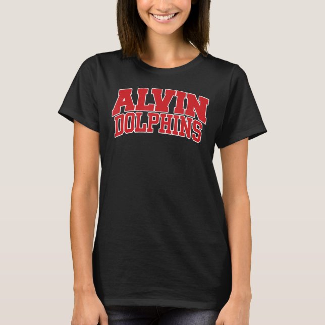 Alvin Community College Dolphins 01 T-Shirt (Front)