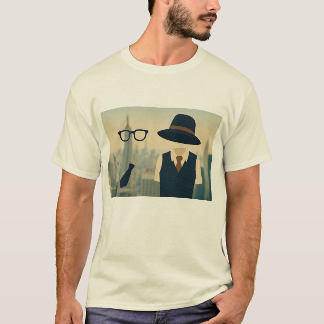 Alvy & Annie – Minimalist NYC Skyline Silhouette T-Shirt (Front)