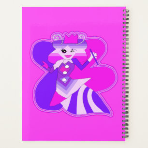 Always a queen bee hot pink spiral photo planner