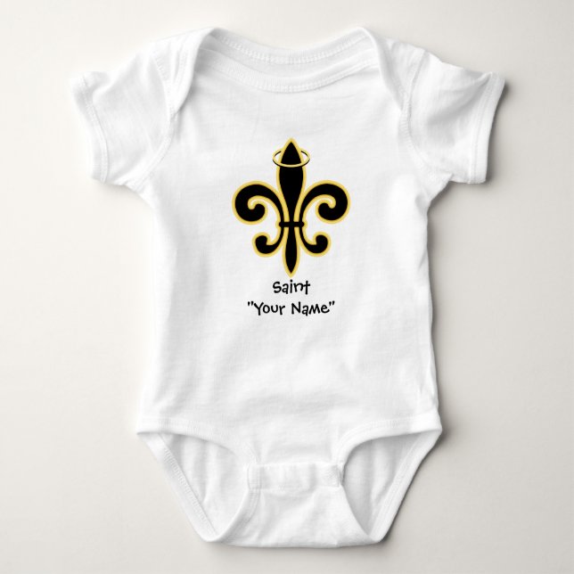 Always a SAINT Baby Bodysuit (Front)