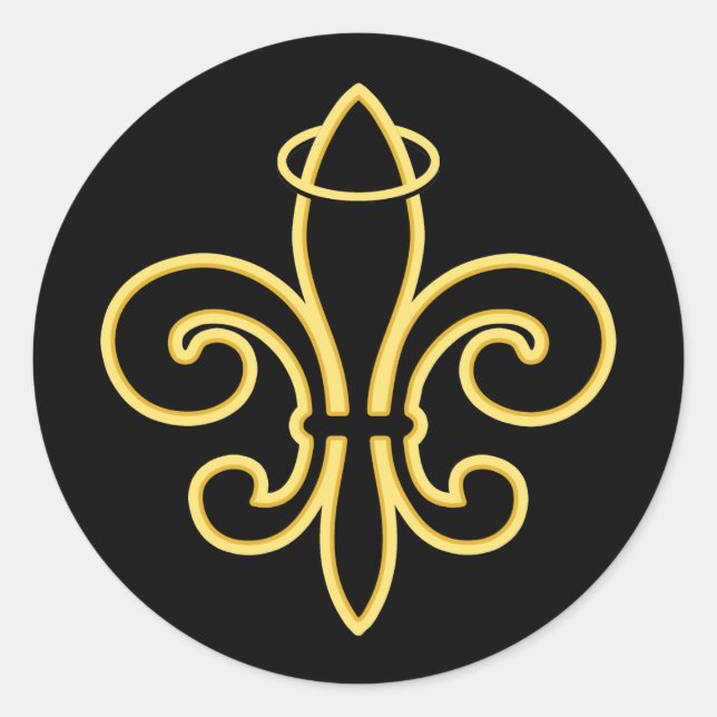 Always a SAINT Classic Round Sticker (Front)