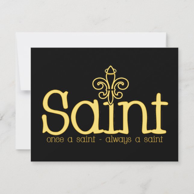 Always a SAINT Invitation (Front)