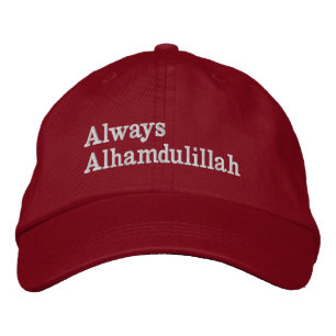 Always Alhamdulillah Red Cap