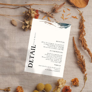 Always and for Eternity Wedding Detail Card