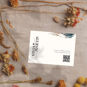 Always and for Eternity Wedding QR code RSVP cards