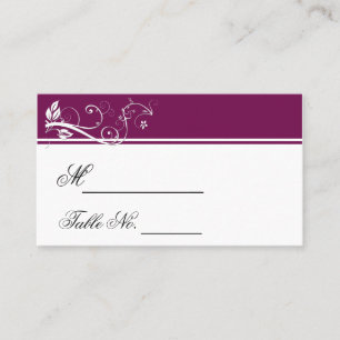 Always and Forever Amethyst Wedding Place Card