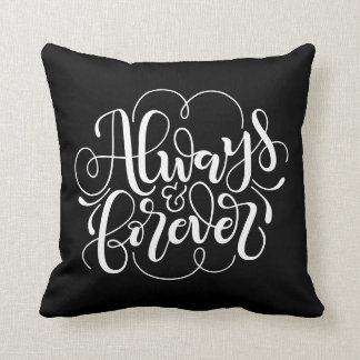 Always and forever - personalised & custom colour cushion