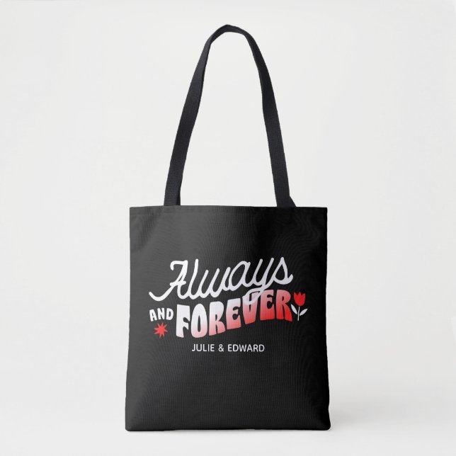Always and Forever Personalised Tote Bag (Front)