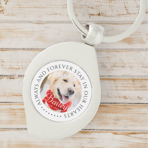 Always and Forever Stay In Our Hearts Pet Memorial Key Ring