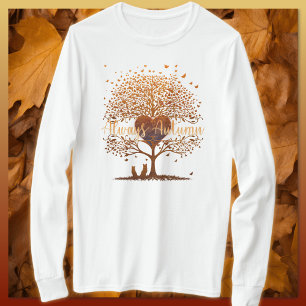 Always Autumn Heart Tree Adult T-Shirt