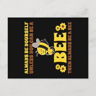 Always Be A Bee Bee Gifts, I Love Bee, Beekeeping Announcement Postcard