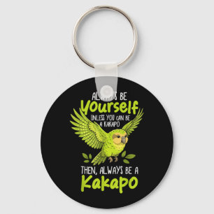 Always Be A Kakapo Bird New Zealand Funny Kakapo Key Ring