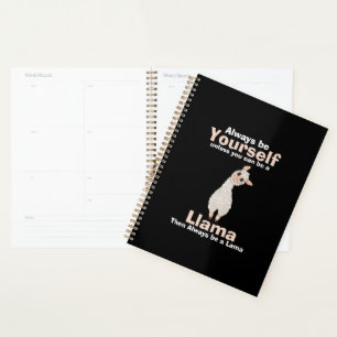 Always Be a Llama Animal Lover Planner