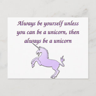 Always be a Unicorn Postcard