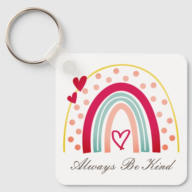Always Be Kind - Motivational Quote Key Ring (Front)