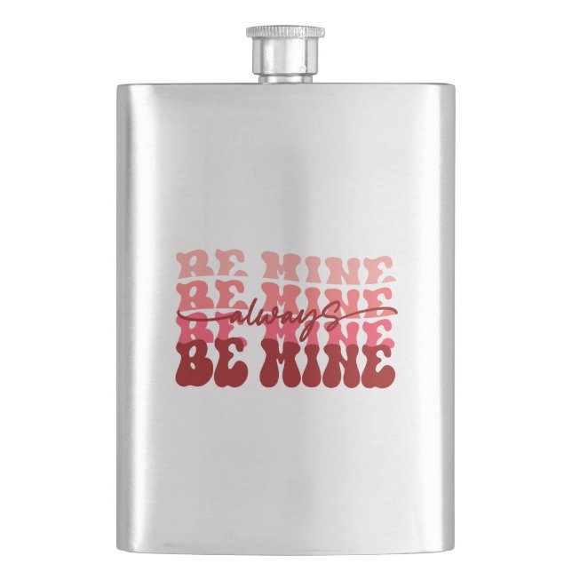 Always Be Mine Hip Flask (Front)