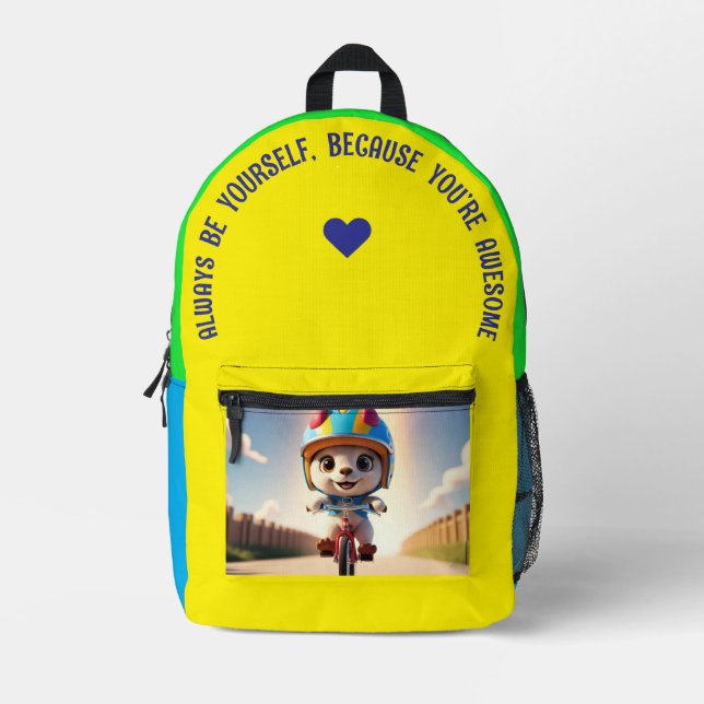 Always Be… Printed Backpack (Front)