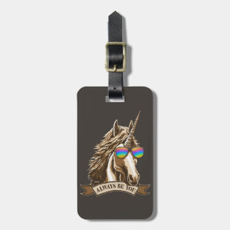 Always be you luggage tag