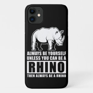 Always Be Yourself Unless Be Rhino Costume Gift Case-Mate iPhone Case