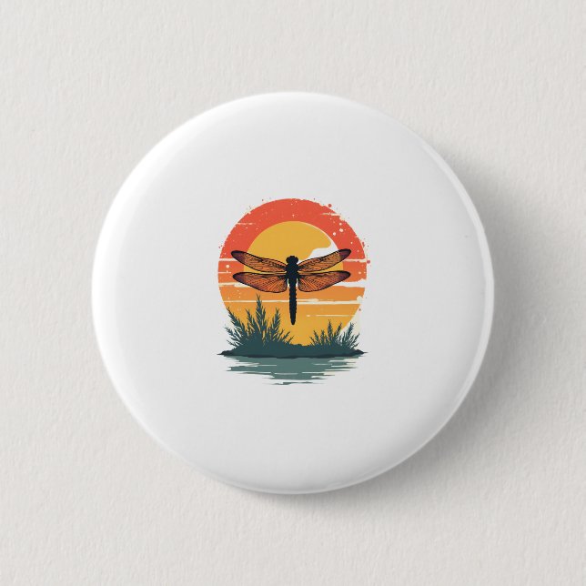 Always Be Yourself Unless You Can Be A Dragonfly 6 Cm Round Badge (Front)