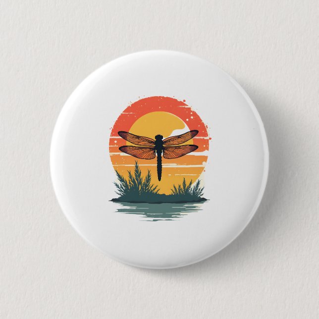 Always Be Yourself Unless You Can Be A Dragonfly 6 Cm Round Badge (Front)