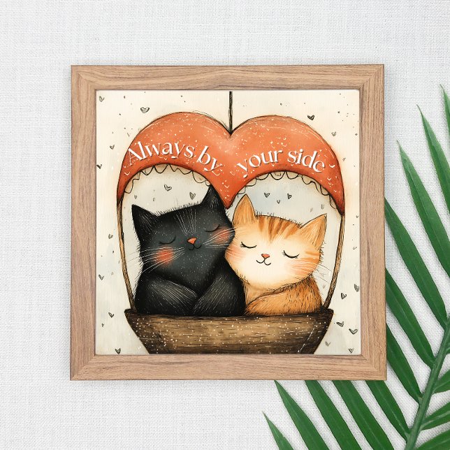 Always by Your Side Cosy Cat Balloon Ride Poster (Creator Uploaded)