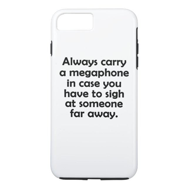 Always Carry a Megaphone Case-Mate iPhone Case (Back)