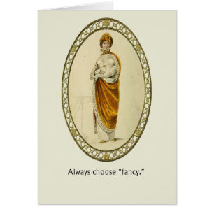 "Always Choose Fancy" Blank Vintage Ackermann