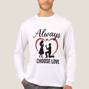 Always Choose Love Bella+Canvas Tri-Blend Long Sle Shirt
